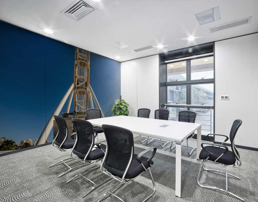 Fisheye view of Ain Dubai observation wheel on Bluewaters Island Wall Printing