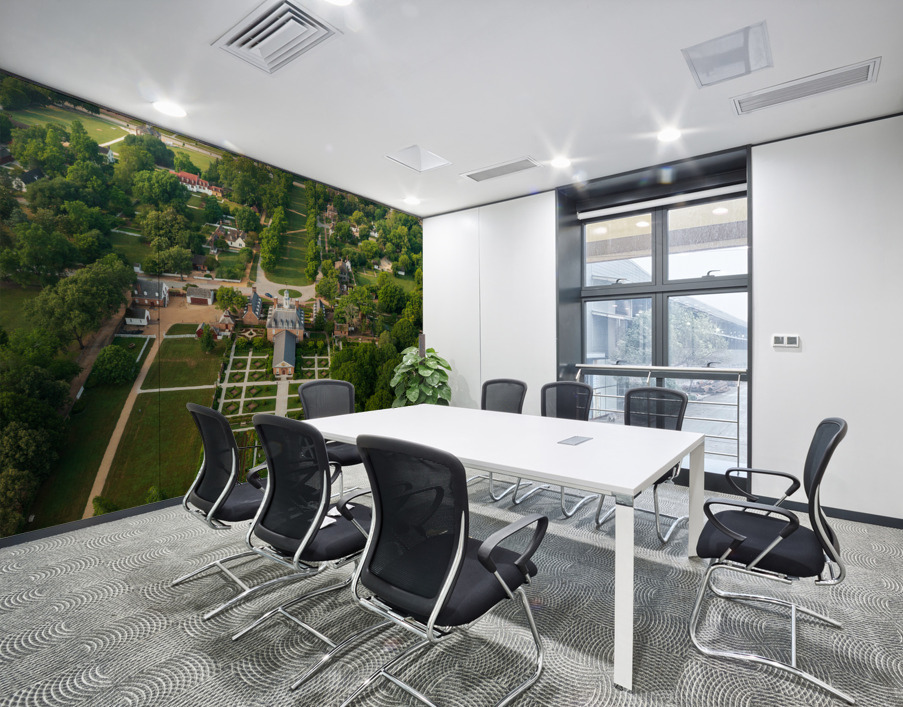 Aerial portrait format of Governors Palace in Williamsburg Virginia Wall Printing