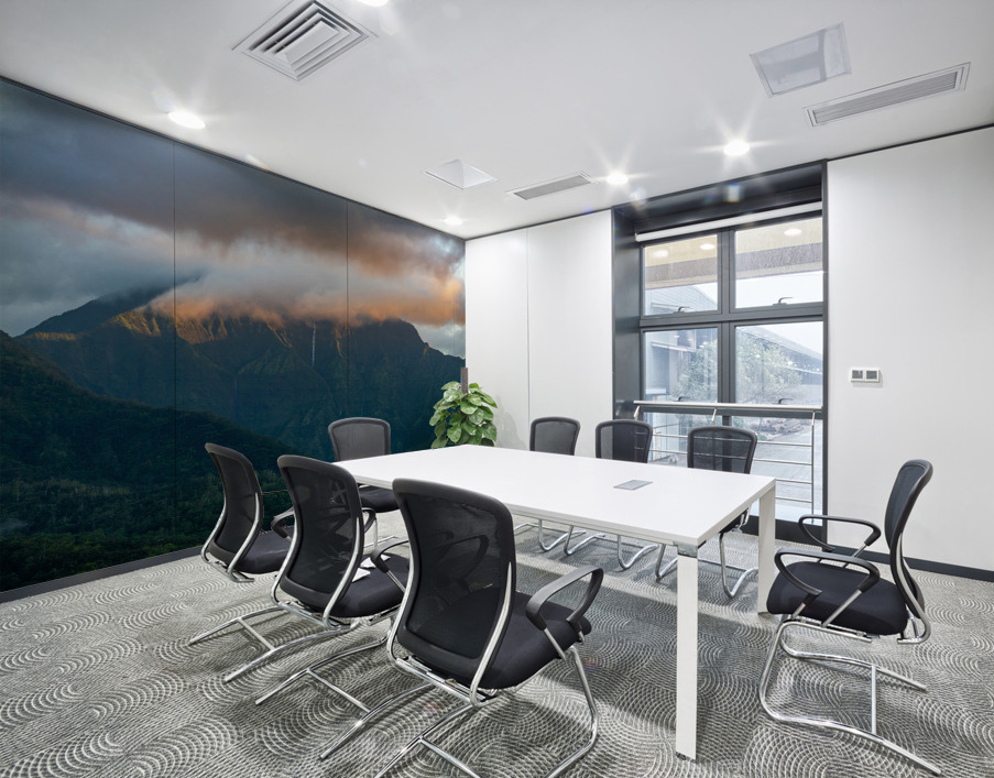 Sunset over the mountains of Hanalei Bay Wall Printing