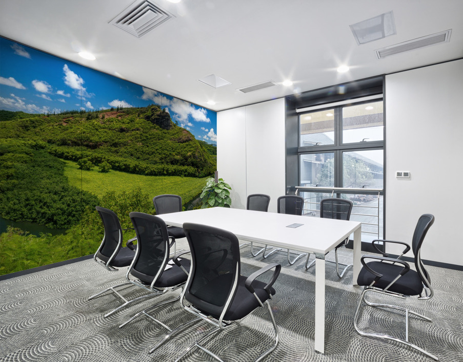 Wailua River bends around a meadow on Kauai Wall Printing