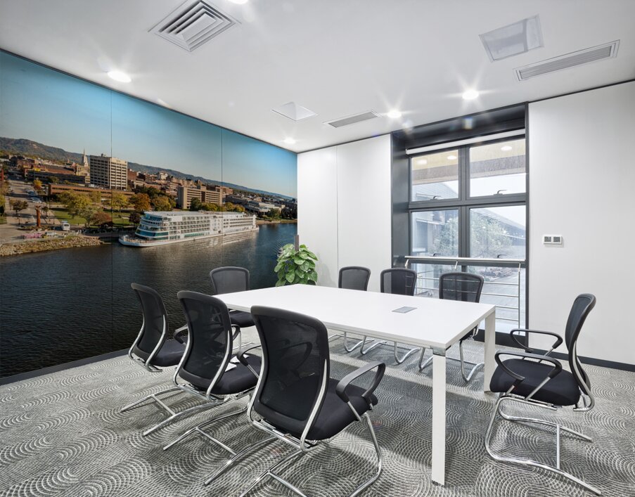 Viking Mississippi docked La Crosse Wisconsin on the Mississippi River Wall Printing