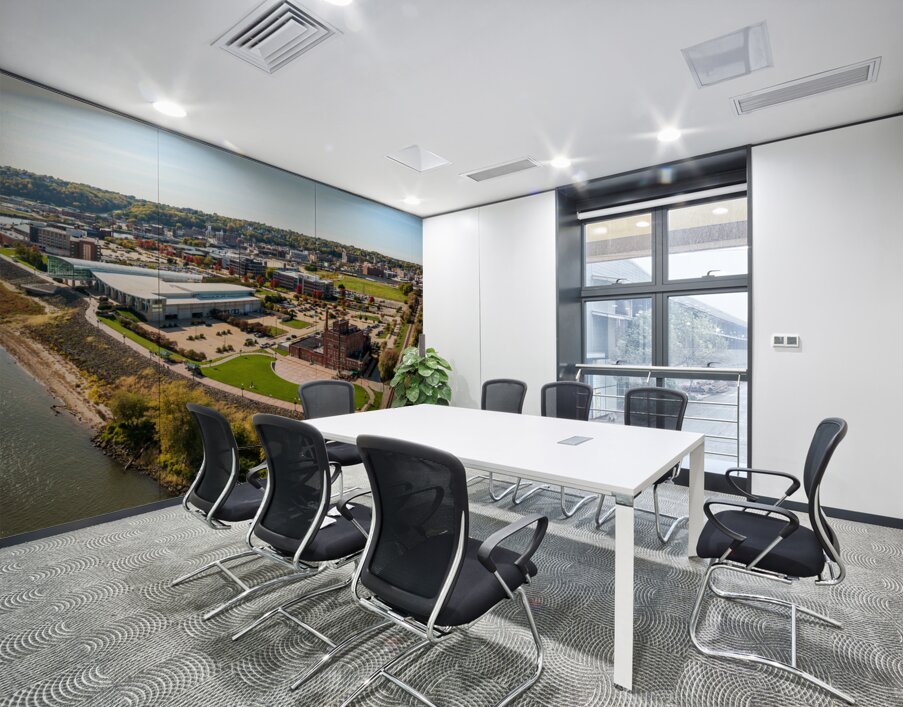 Historic brewery and convention center in Dubuque Iowa Wall Printing