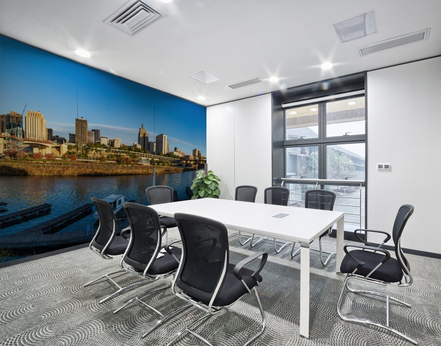 Sunrise over the downtown district of St Paul Minnesota Wall Printing