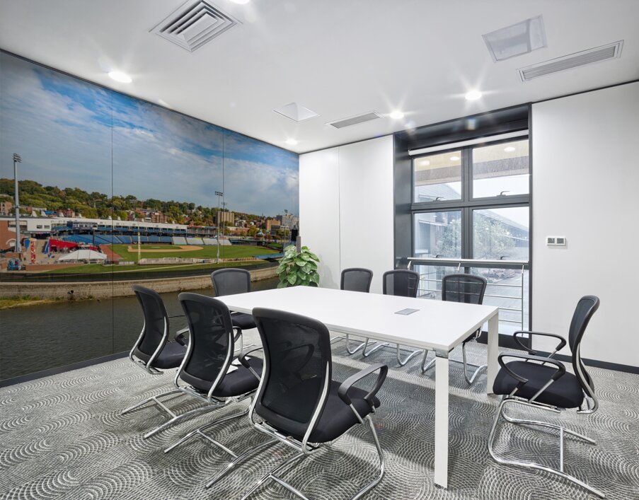 Baseball field of Modern Woodmen Park in Davenport Iowa Wall Printing
