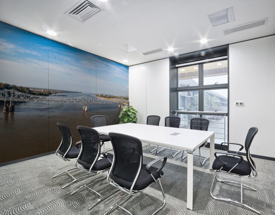 I84 interstate bridge by Natchez MS over Mississippi river in Oc Wall Printing