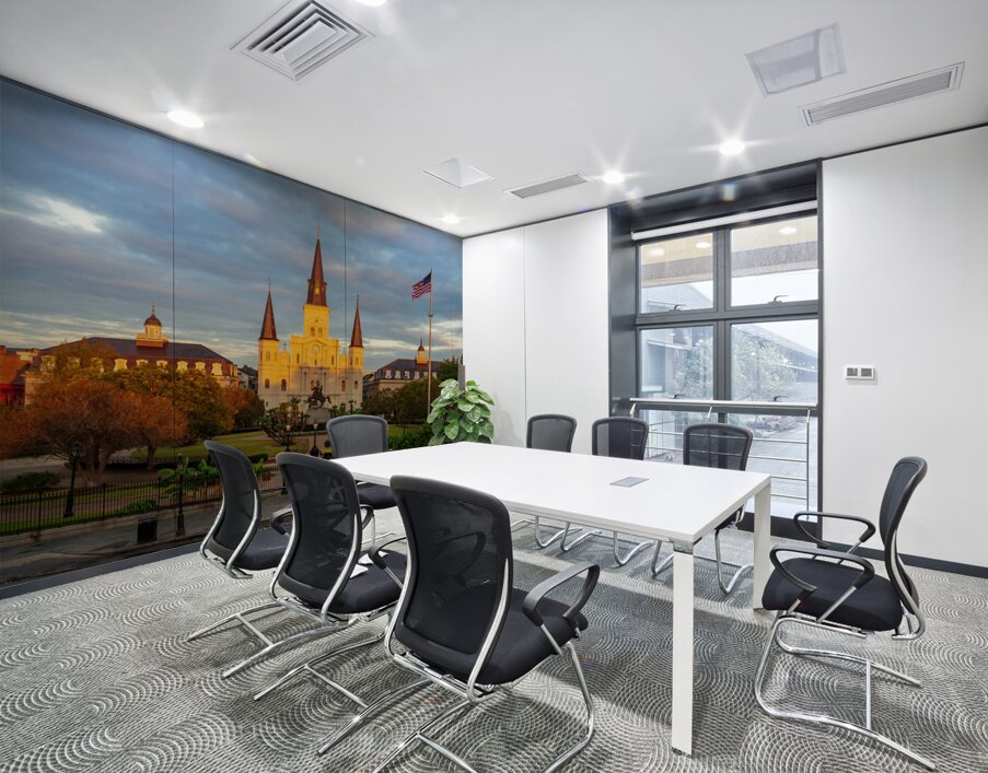 Sunrise on Cathedral Basilica of Saint Louis in New Orleans LA Wall Printing