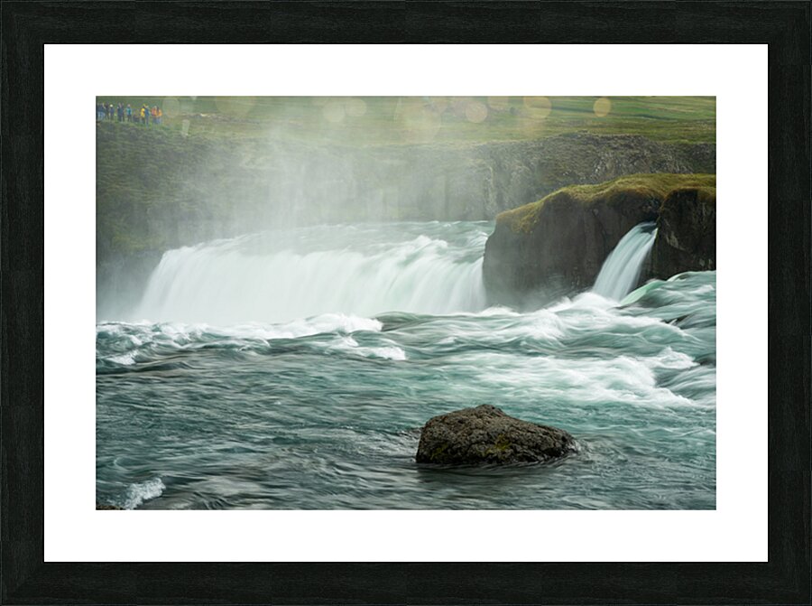 Godafoss or Waterfall of the Gods near Akureyri in Northern Ice Picture Frame print