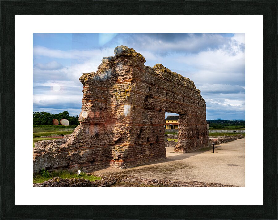 The Old Work is a wall to the baths of the large Roman settlemen Picture Frame print