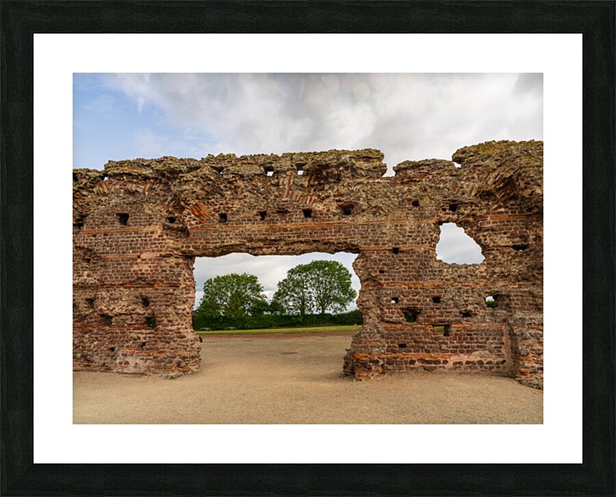 The Old Work is a wall to the baths of the large Roman settlemen Picture Frame print