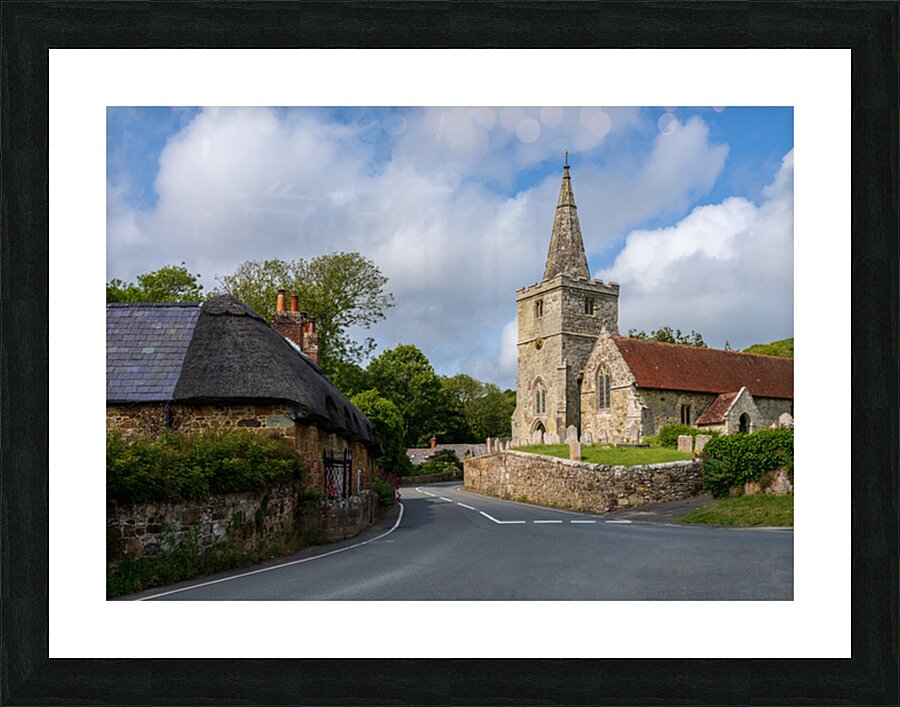 St Peters Church in Shorwell on the Isle of Wight  Picture Frame print