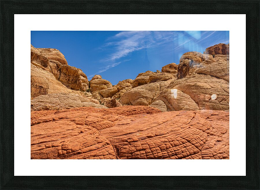 Sandstone formations on the Calico Tanks trail in Red Rock Canyo Impression et Cadre photo