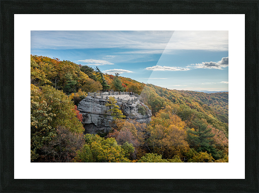 Coopers Rock state park overlook in the fall Picture Frame print