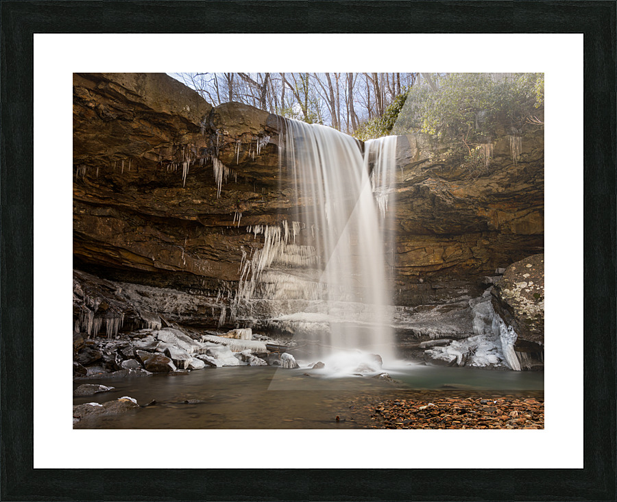 Cucumber Falls in the Ohiopyle State Park Picture Frame print
