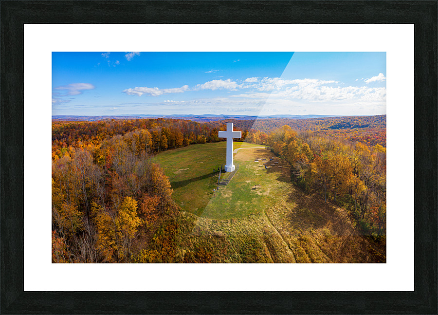 Great Cross of Christ in Jumonville near Uniontown Pennsylvania Picture Frame print