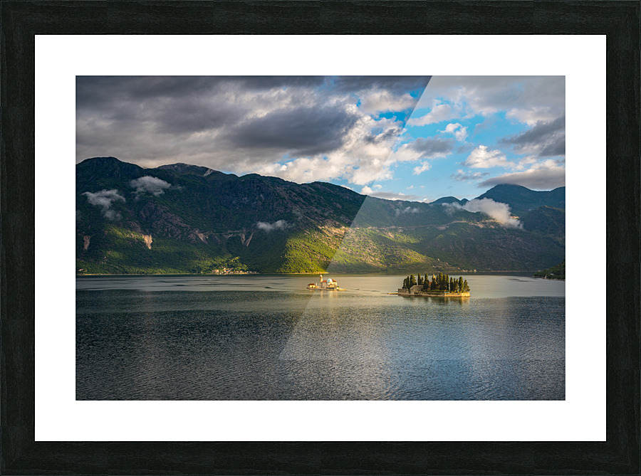 St George and Our Lady of the Rocks islands near Kotor Picture Frame print