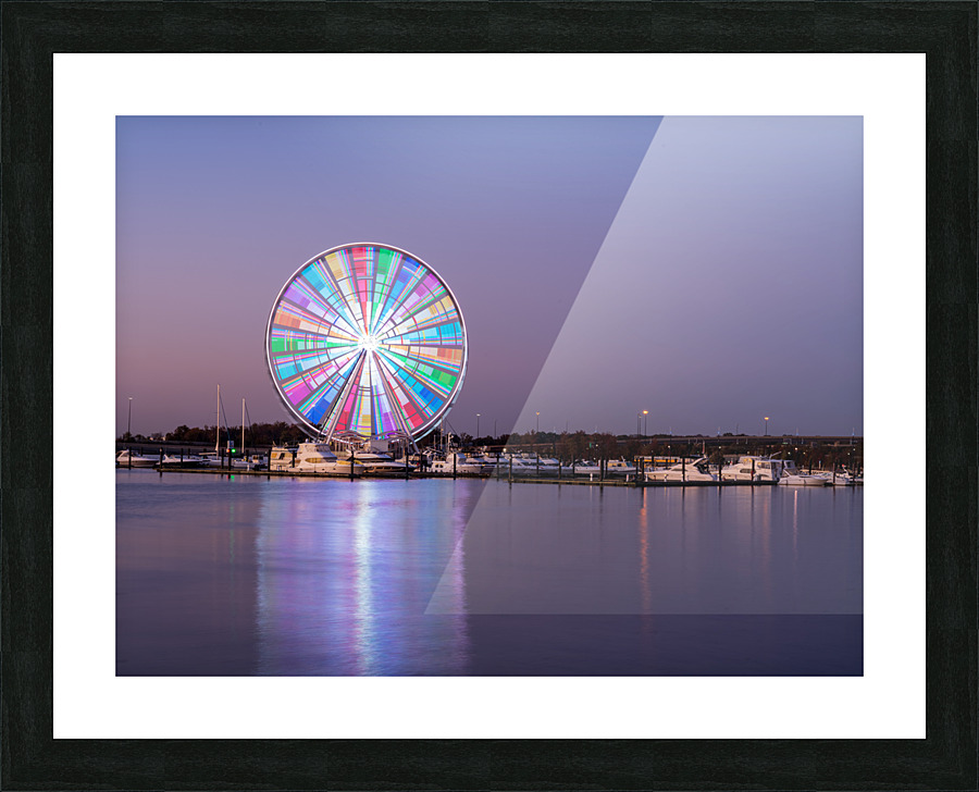Ferris wheel at National Harbor Washington DC Picture Frame print