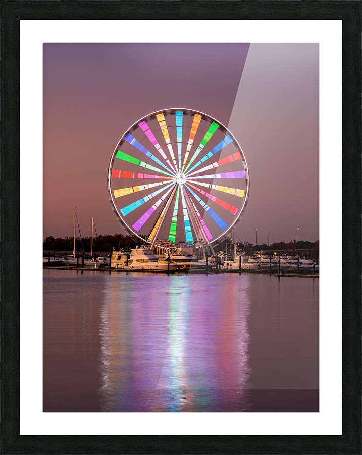 Ferris wheel at National Harbor Picture Frame print