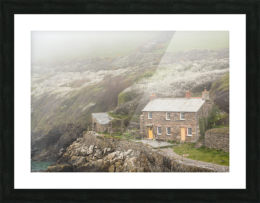 Harbour of Port Quin in Cornwall Picture Frame print