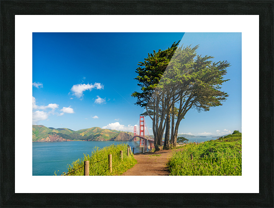 Marin Headlands and Golden Gate Bridge Picture Frame print