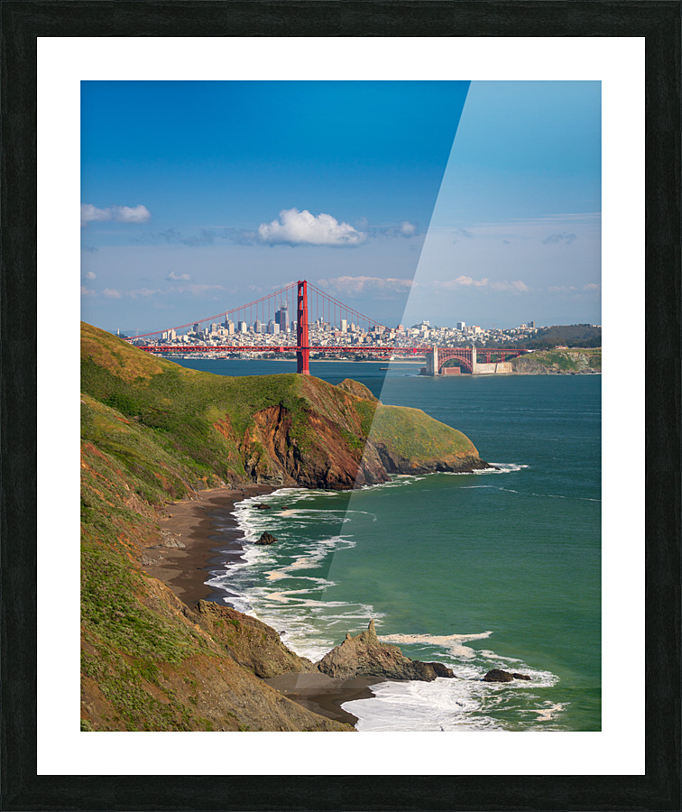 Marin Headlands and Golden Gate Bridge Picture Frame print