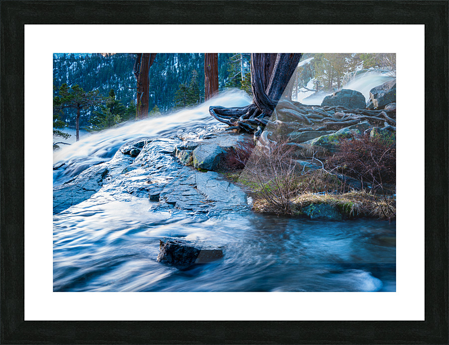 Detail of Lower Eagle Falls Lake Tahoe Picture Frame print