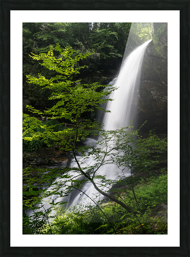 Dry Falls Waterfall near Highlands NC Picture Frame print