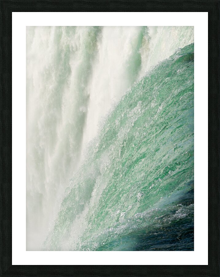 Detail of Canadian Horseshoe Falls at Niagara Picture Frame print