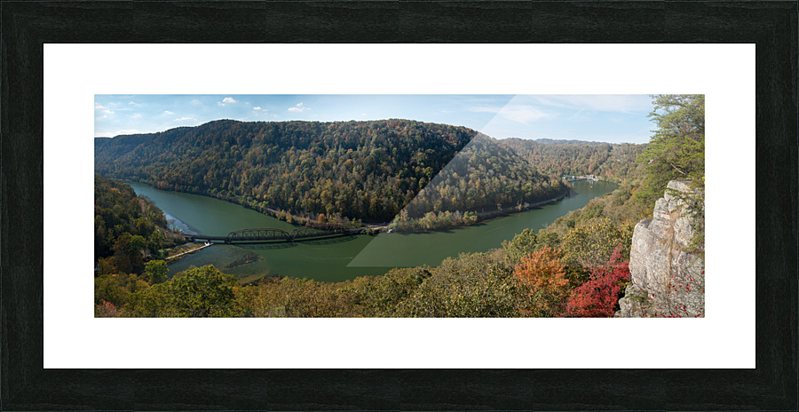 New River from Hawks Nest Overlook Picture Frame print