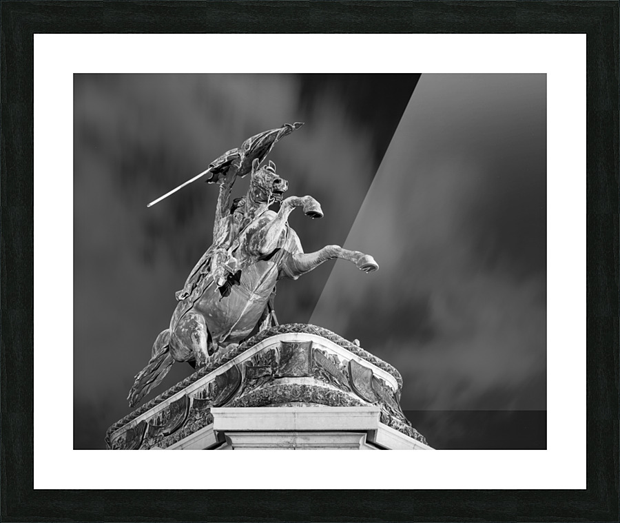 Equestrian statue Heldenplatz Vienna Austria Picture Frame print
