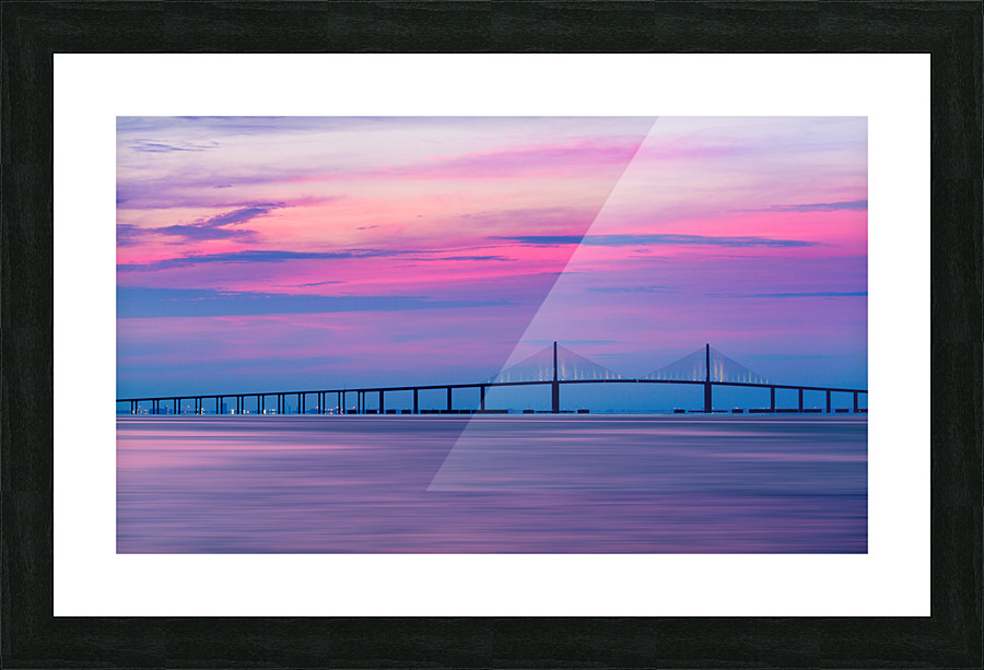 Sunshine Skyway Bridge at dawn Picture Frame print