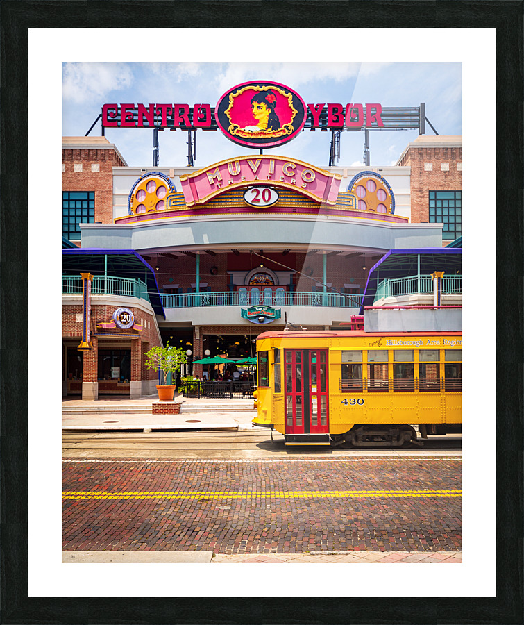 Cinema in Ybor City in Tampa Florida Picture Frame print
