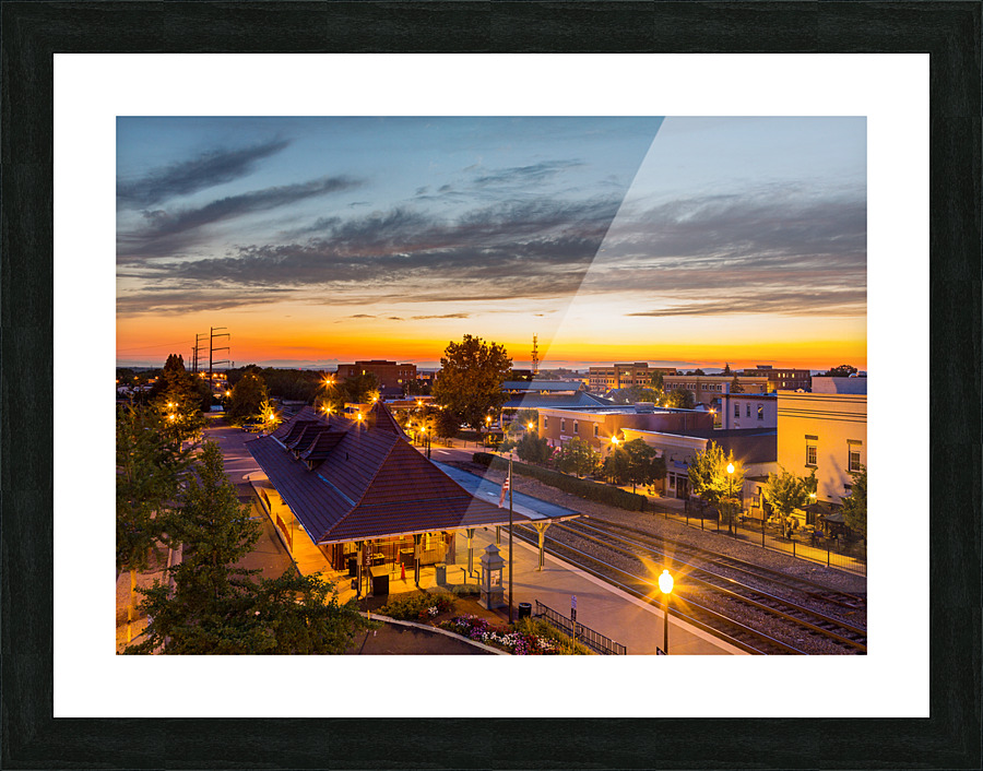 Railway station in Manassas Virginia Picture Frame print