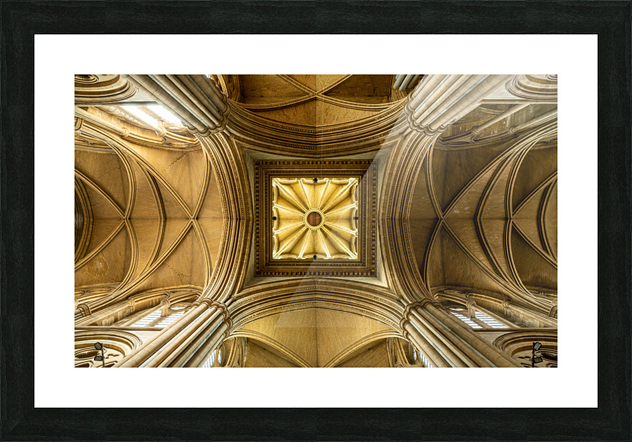 Detail of roof in Truro cathedral in Cornwall Picture Frame print