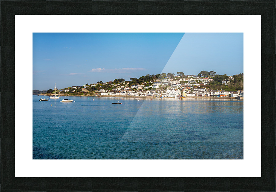Seaside town of St Mawes in Cornwall Picture Frame print