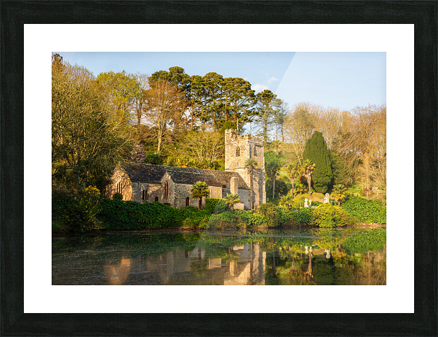 St Just in Roseland parish church in Cornwall UK Picture Frame print