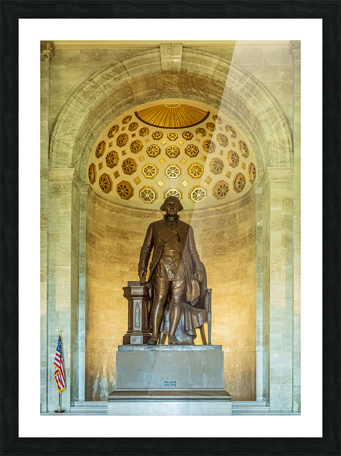 Statue of George Washington in Masonic Memorial Impression et Cadre photo
