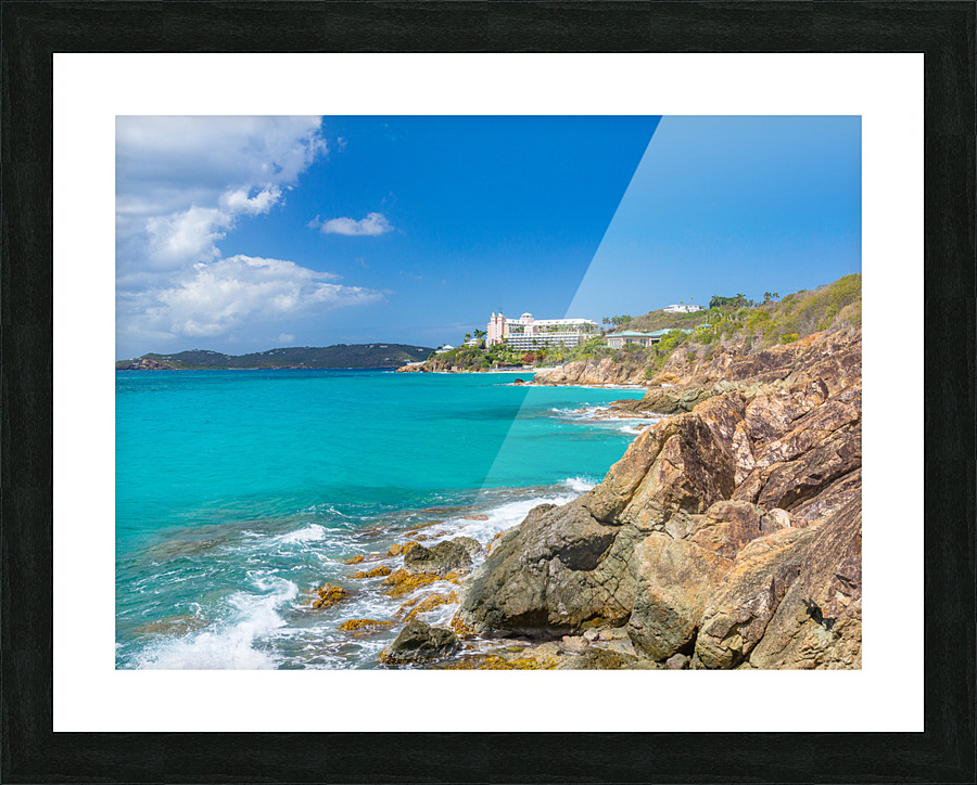 Beach scene St Thomas USVI Picture Frame print