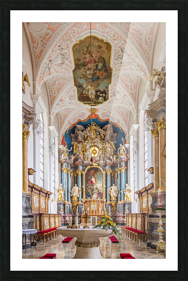 Interior Parish Church Gerlachsheim Germany Picture Frame print