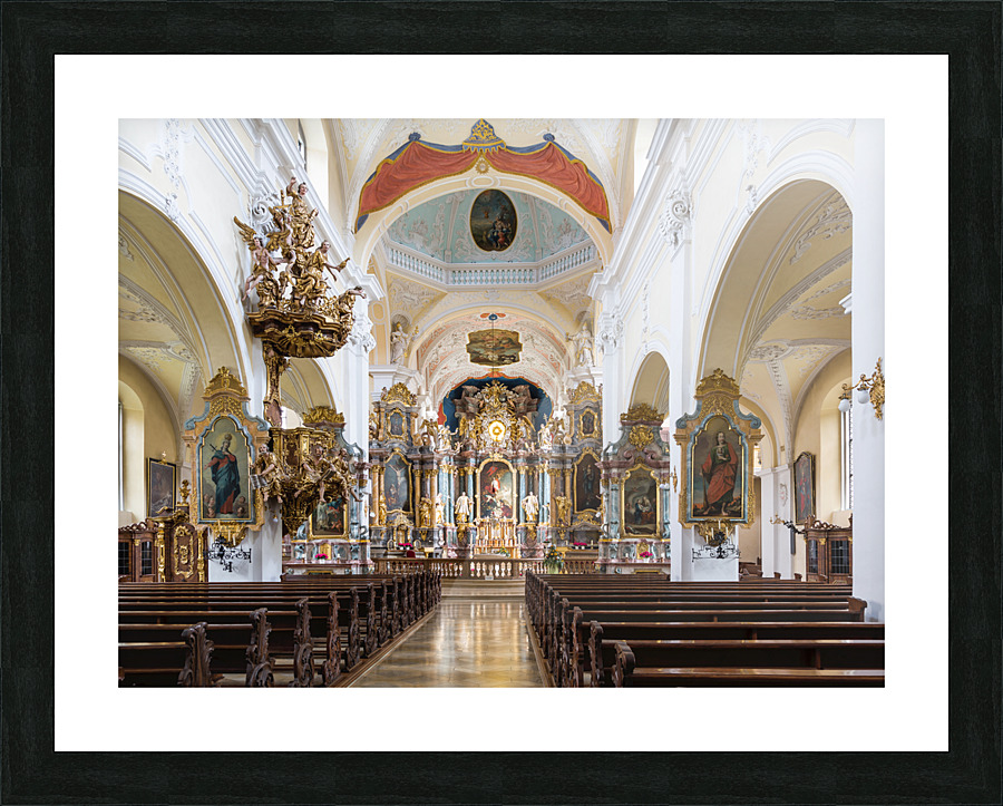 Interior Parish Church Gerlachsheim Germany Picture Frame print