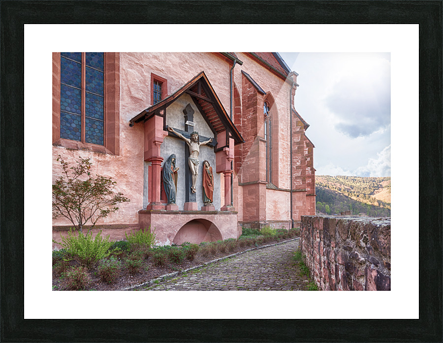 Town of Hirschhorn Hesse Germany Picture Frame print