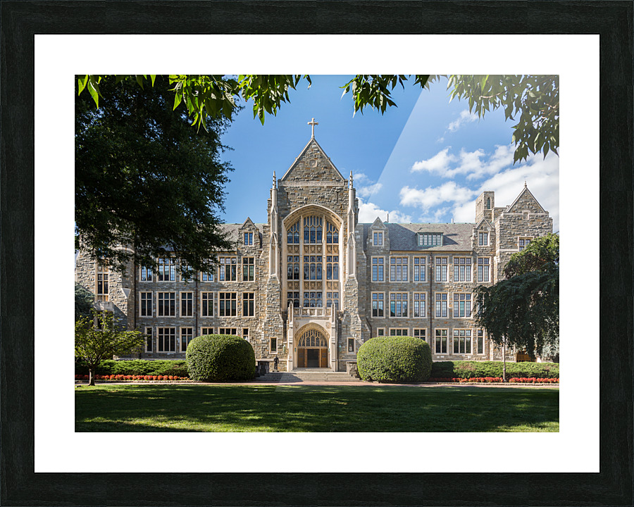 White Gravenor hall Georgetown University DC Picture Frame print