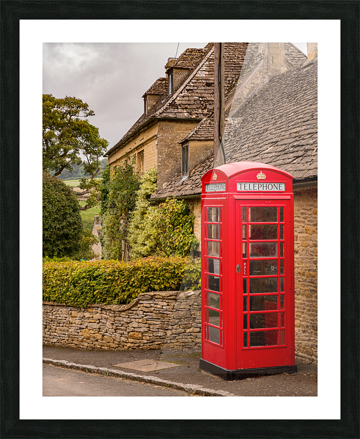 Old houses in Cotswold district of England Picture Frame print