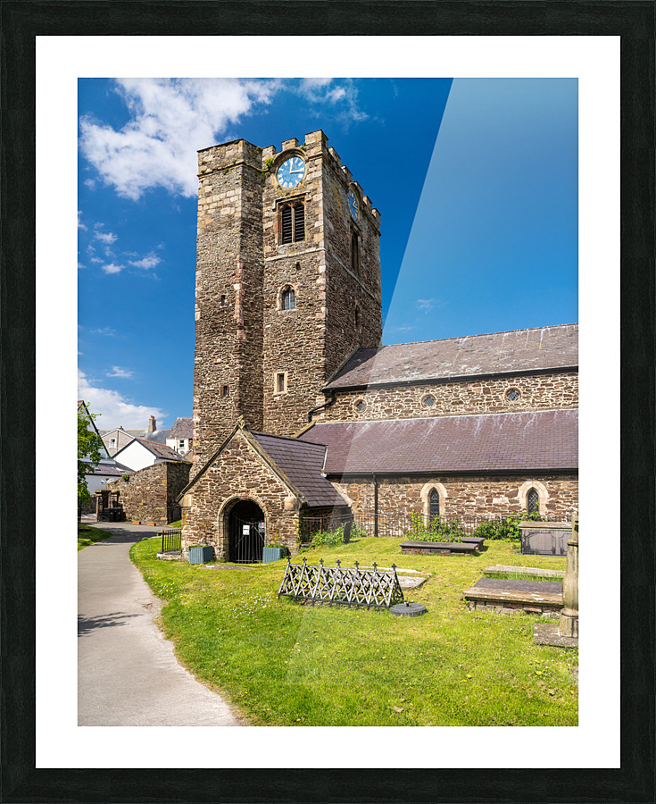 St Marys Church in historic Conwy in North Wales Picture Frame print