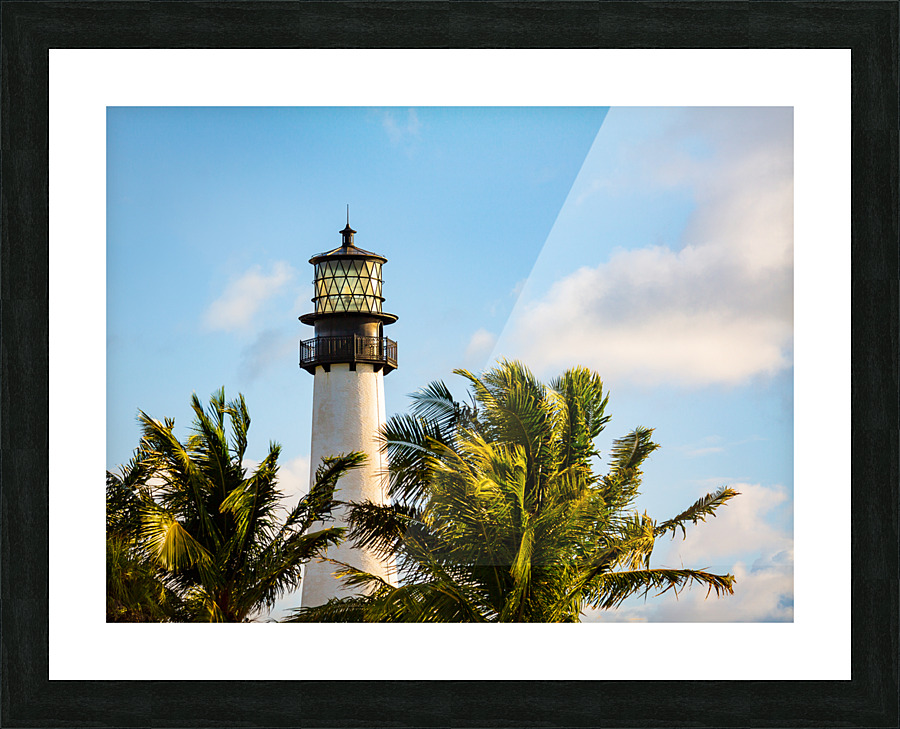 Cape Florida lighthouse in Bill Baggs Picture Frame print