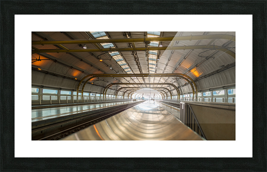 Rome Fiumicino Airport Railway station Picture Frame print