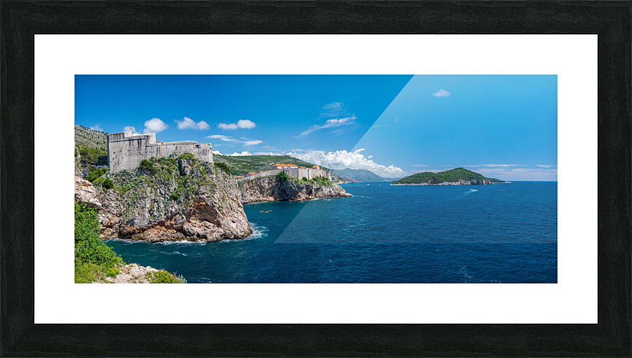 Fort Lawrence and city walls of the old town of Dubrovnik Picture Frame print
