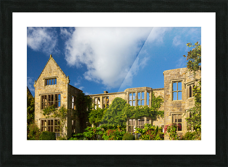 Abandoned historic British building with no roof Picture Frame print
