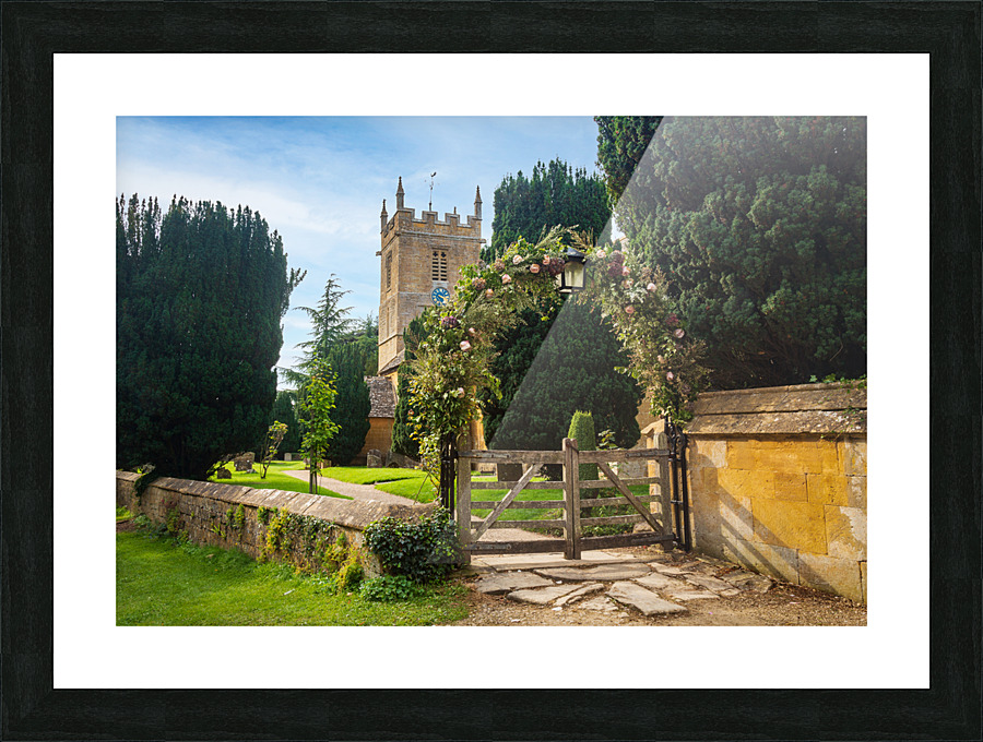 Stanway House and St Peters Church Stanton Picture Frame print