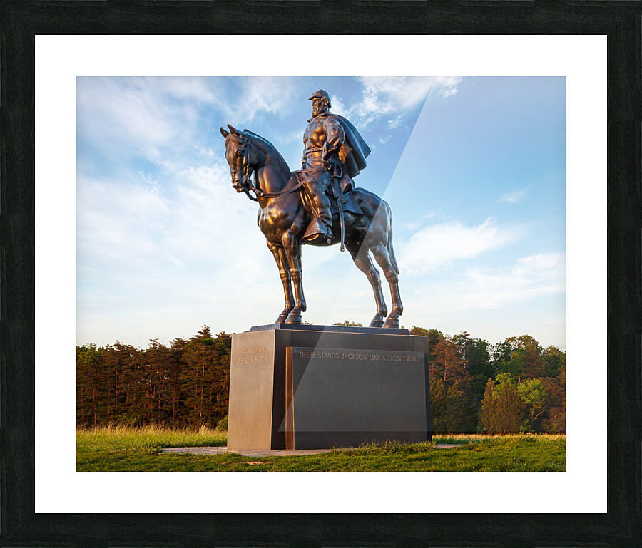 Statue of Stonewall Jackson Picture Frame print