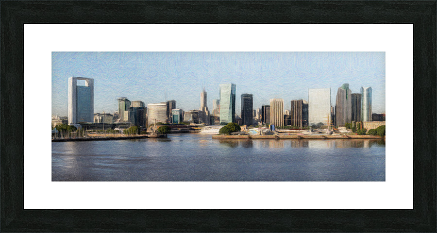 Colored pencil sketch of the city of Buenos Aires in Argentina Impression et Cadre photo
